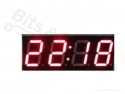 Display 3-in-1 klok / temperatuur / voltage rood